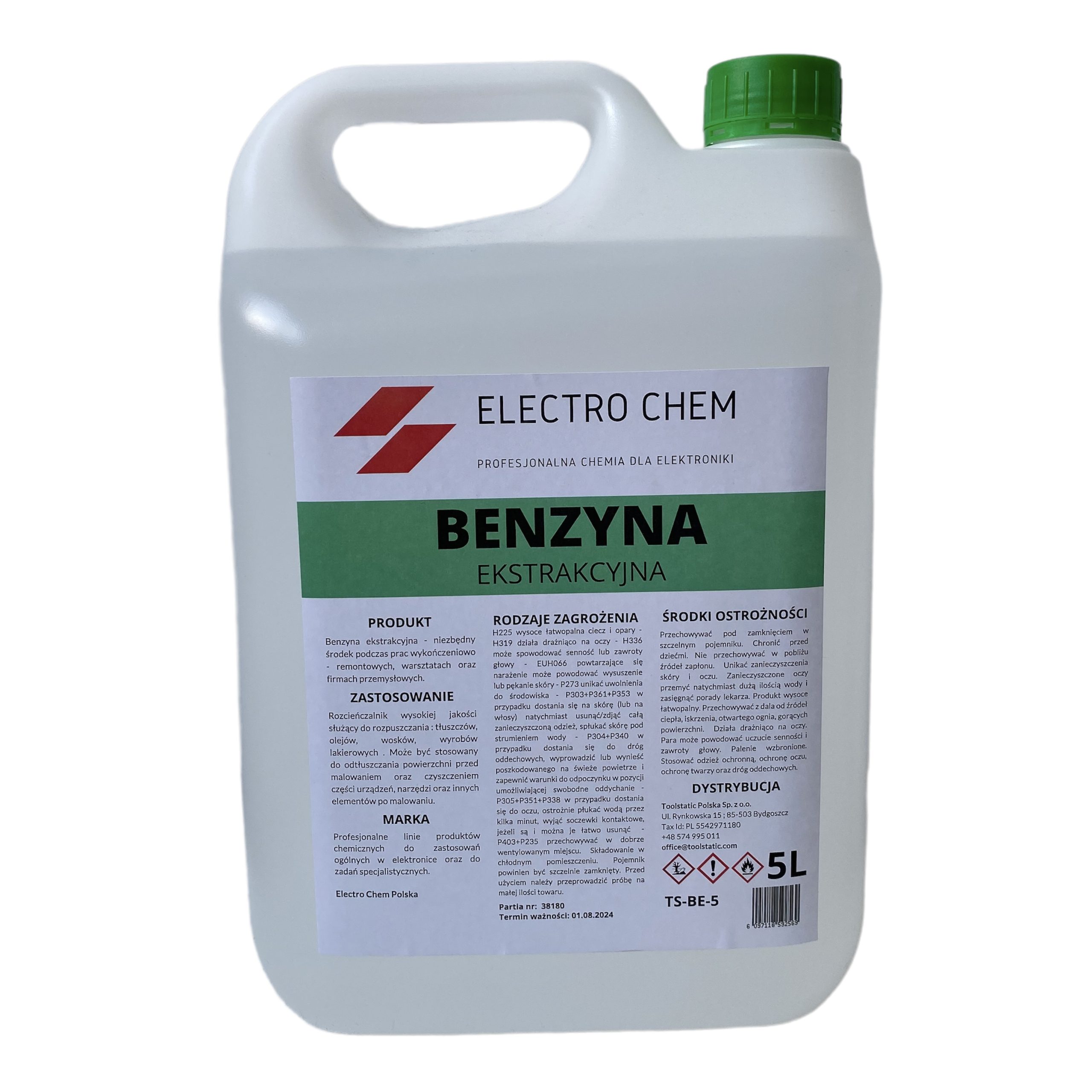 BENZYNA EKSTRAKCYJNA JAKO PKN Electro Chem 5l Toolstatic Polska 